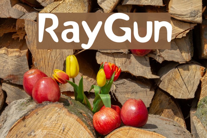 RayGun Font examples