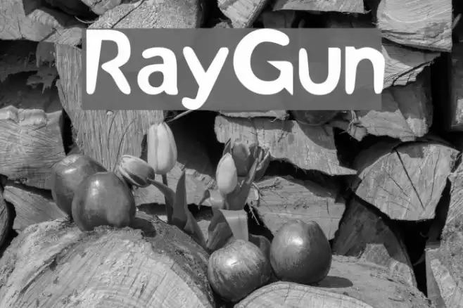 RayGun Font examples