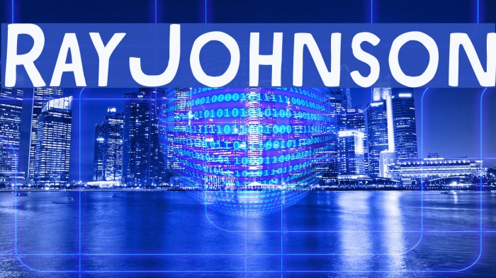 RayJohnson Font examples