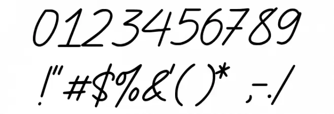 Raya Feast Demo Font OTHER CHARS