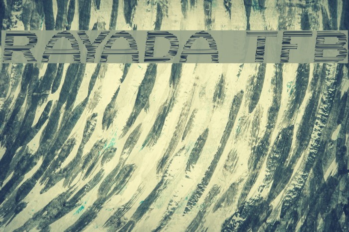 Rayada tfb Шрифта examples