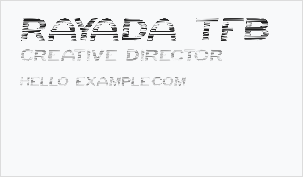 Rayada tfb Business Card