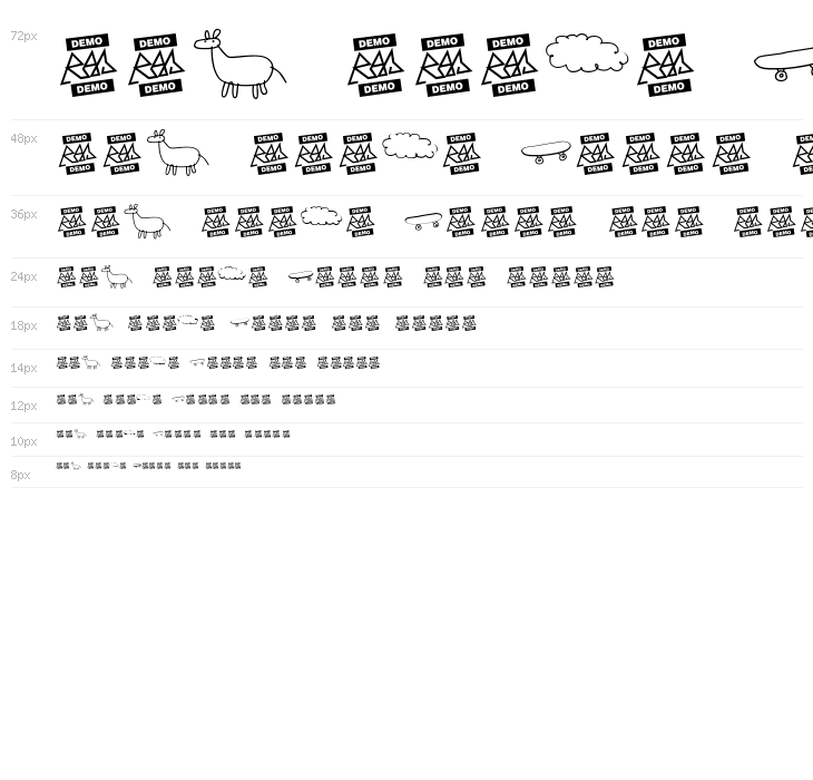 Rayairregular DingbatsRegular Waterfall