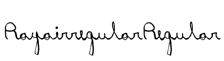 RayairregularRegular  font caratteri gratis