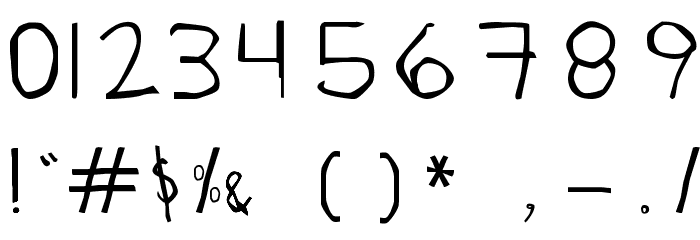 RayairregularRegular Font OTHER CHARS