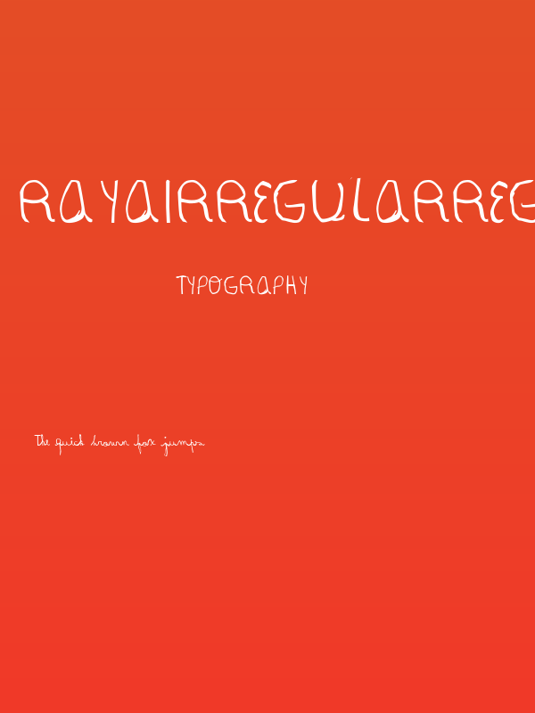 RayairregularRegular Poster