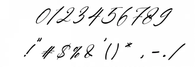 Rayanne Italic Font OTHER CHARS