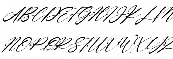 Rayanne Italic Font Litere mari