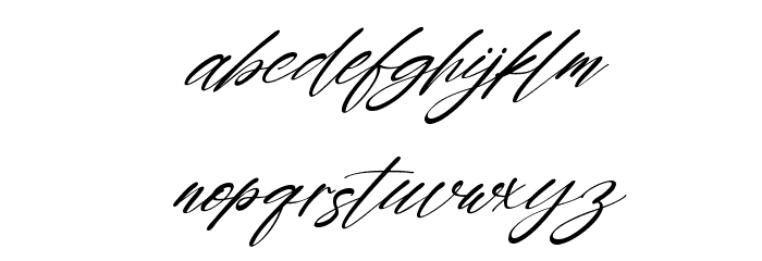 Rayanne Italic Font LOWERCASE