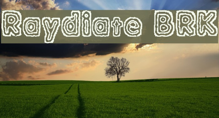 Raydiate BRK Font examples