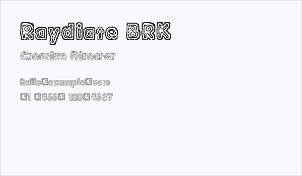 Raydiate BRK Business Card