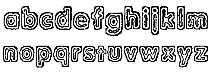 Raydiate BRK Font LOWERCASE