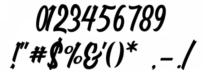 Raydric Font OTHER CHARS