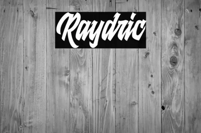 Raydric Font examples
