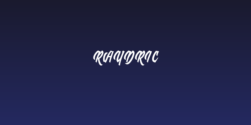 Raydric Social Header