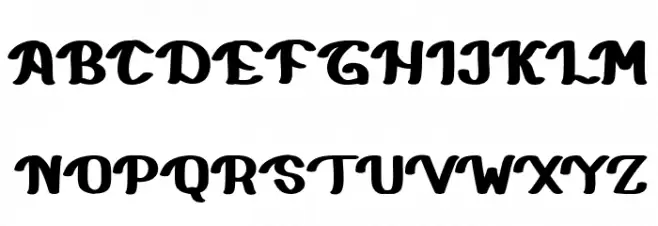 Rayhed 字体 大写
