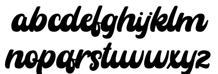 Rayhue Font LOWERCASE