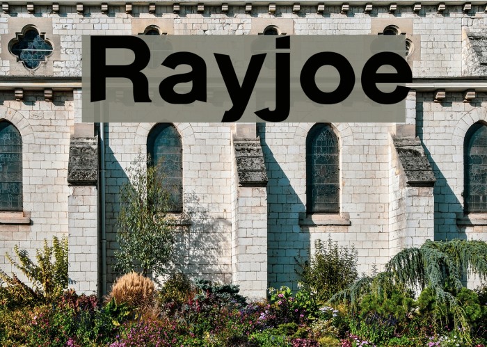 Rayjoe Font examples