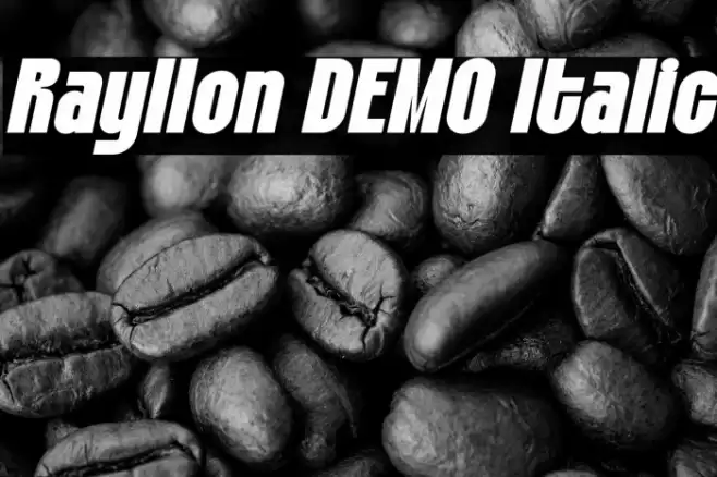 Rayllon DEMO Italic Font examples