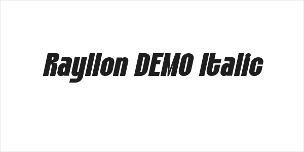 Rayllon DEMO Italic Logo