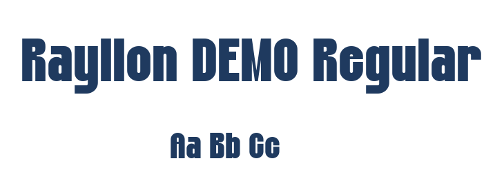 Rayllon DEMO Regular Font Preview