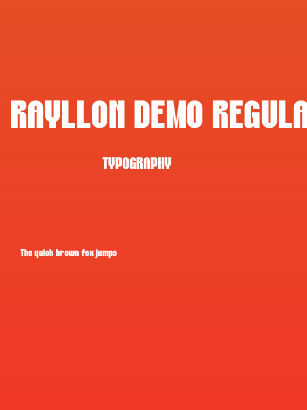 Rayllon DEMO Regular Poster