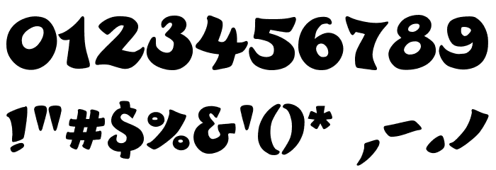 Rayman 2 Bold Font OTHER CHARS