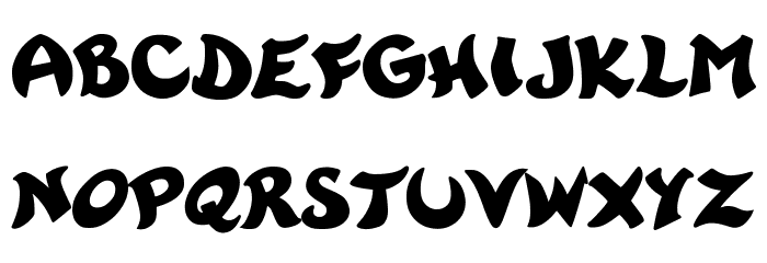 Rayman 2 Bold Font LOWERCASE