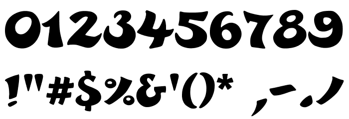 Rayman 2 Regular Font OTHER CHARS