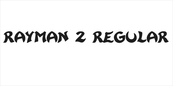 Rayman 2 Regular Logo