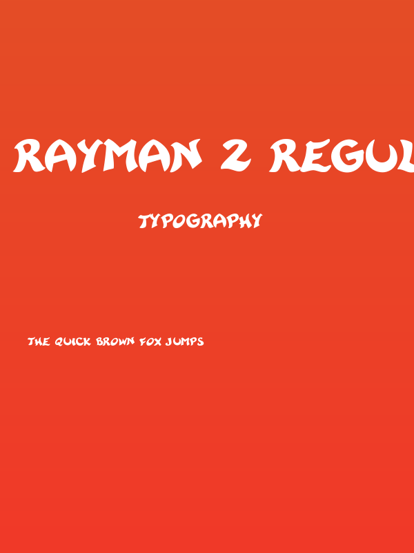 Rayman 2 Regular Poster