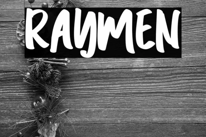 Raymen फ़ॉन्ट examples