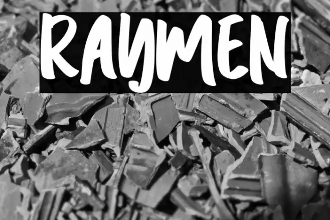 Raymen फ़ॉन्ट examples