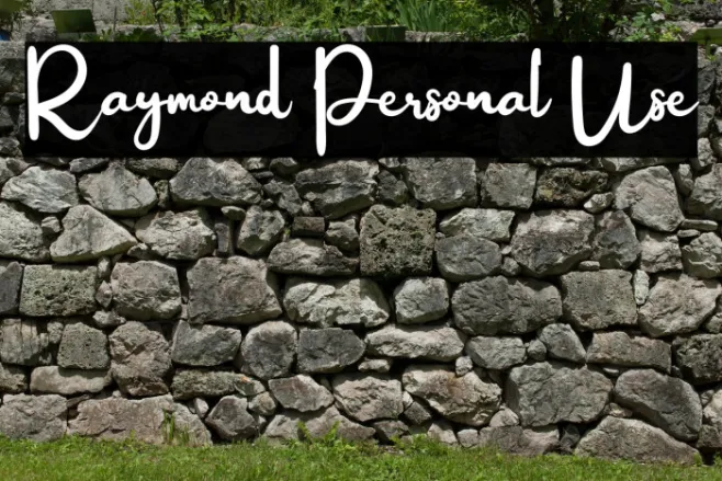 Raymond Personal Use Example 2