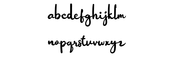 Raymond Personal Use Font LOWERCASE