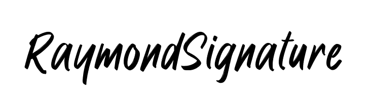 Raymond Signature  नि: शुल्क फ़ॉन्ट्स डाउनलोड