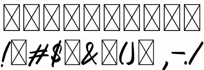 Raymond Signature Font OTHER CHARS