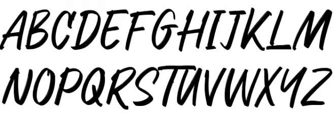 Raymond Signature Schriftart Groß
