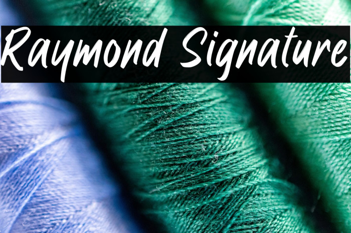 Raymond Signature Example 1