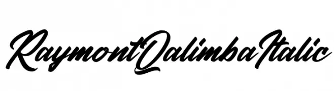 Raymont Qalimba Italic  Fuentes Gratis Descargar