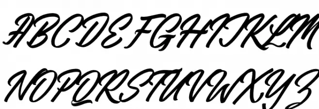 Raymont Qalimba Italic 字体 大写