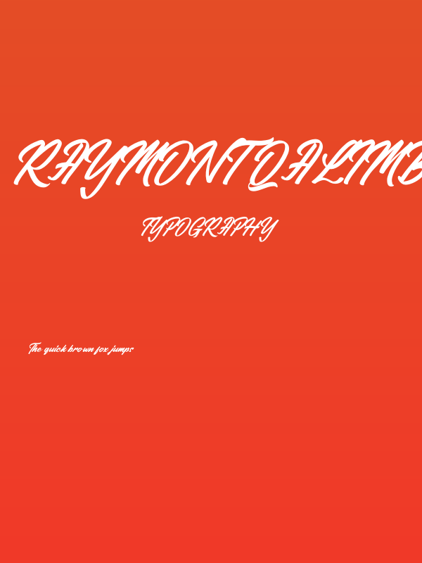 Raymont Qalimba Italic Poster
