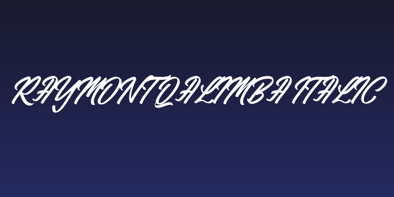 Raymont Qalimba Italic Social Header
