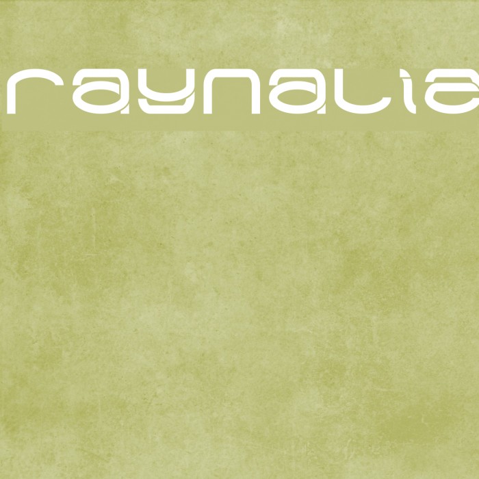 Raynaliz Font examples