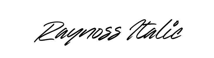 Raynoss Italic  Free Fonts Download