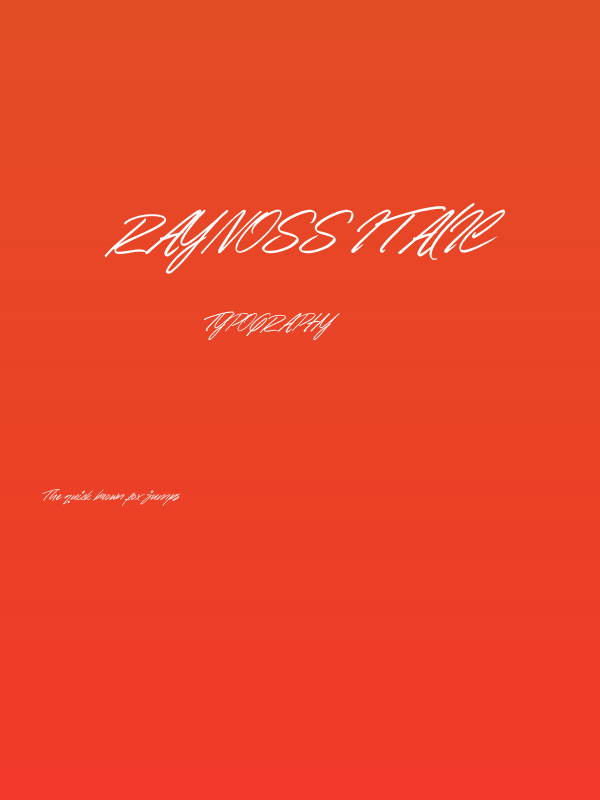 Raynoss Italic Poster