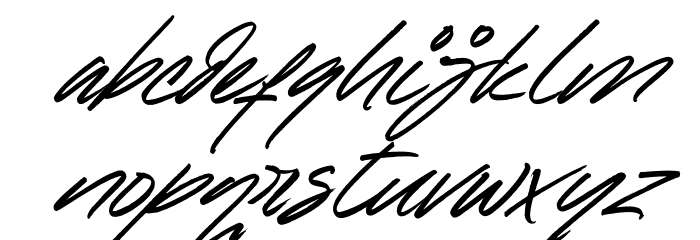 Raynoss Italic Font LOWERCASE
