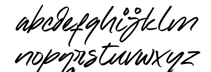 Raynoss Font LOWERCASE