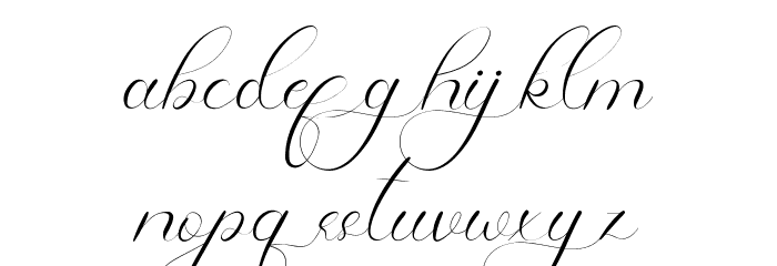 Raysha Moonly Demo Font LOWERCASE