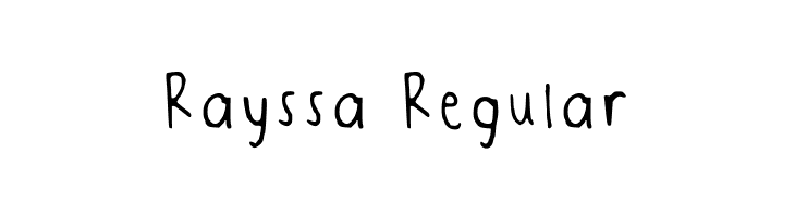 Rayssa Regular  les polices de caract&egrave;res gratuit t�l�charger